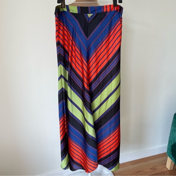 FREE PEOPLE Olympia Combo Multicolor Polyester Rio Maxi Skirt NWT Size 12 - Picture 6 of 12
